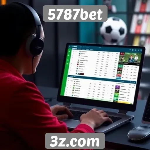 Visão geral das funcionalidades do site 5787bet